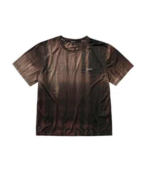 [NEGATIVE SPLIT CLUB] Air Vent Tie-Dye Racing T-Shirt (Brown) / 에어벤트 타이다잉 레이싱 티셔츠 (브라운)