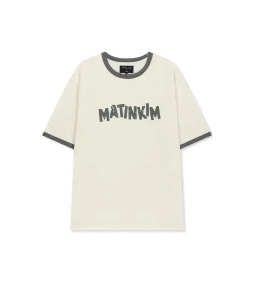 [MATIN KIM] MATIN LOGO RINGER TOP FOR MEN IN CREAM