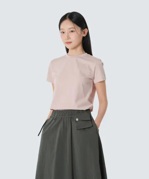 [SNOWPEAK APPAREL] Quick Dry Primeflex Women's Short Sleeve T-shirt (S26MWTTS21) Light Pink / 퀵드라이 프라임플렉스 여성 반팔 티셔츠 (S26MWTTS21) Light Pink