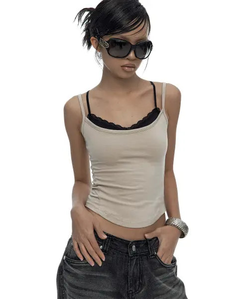 [KASHIKO] Nessa Lace Top Beige