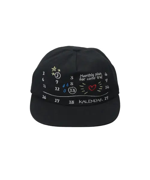 [KALENDAR] Monthly Plan 5pannel Cap [Black/Multi]