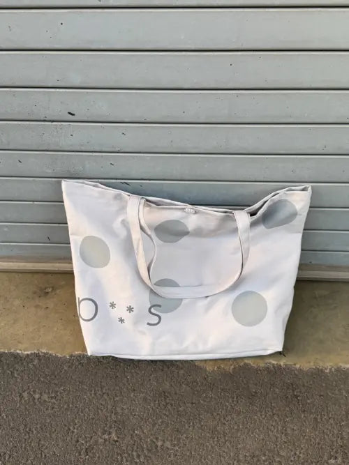 [PEEVES PEEVES] PVS Dot Button Bag / Light Grey