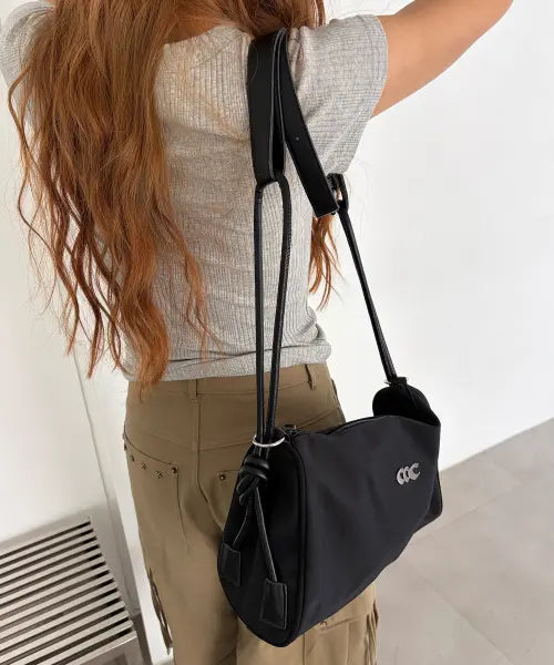 [CHICKS] Soft Daily Nylon Bag - Black / 소프트 데일리 나일론백 블랙