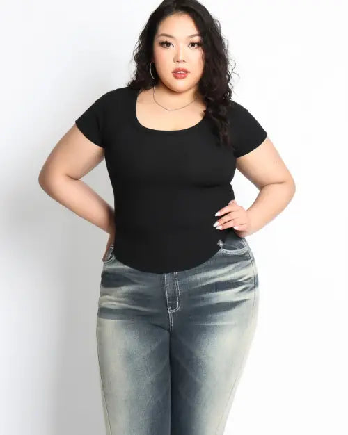 [COOLSIS] CS HALF BASIC U TOP-046 (BLACK)
