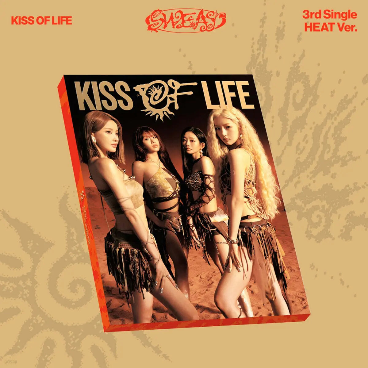 [Kiss of Life] KISS OF LIFE 3rd Single Album: SWEAT [HEAT Ver.] / KISS OF LIFE (키스오브라이프) - 싱글앨범 3집 : SWEAT [HEAT Ver.]