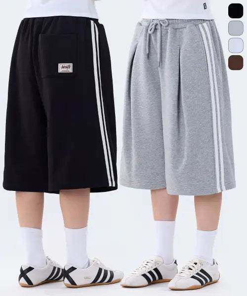 [YOSEMITE] Pin Tuck Track Bermuda Half Pants / 핀턱 트랙 버뮤다 하프팬츠 YP-5Y04