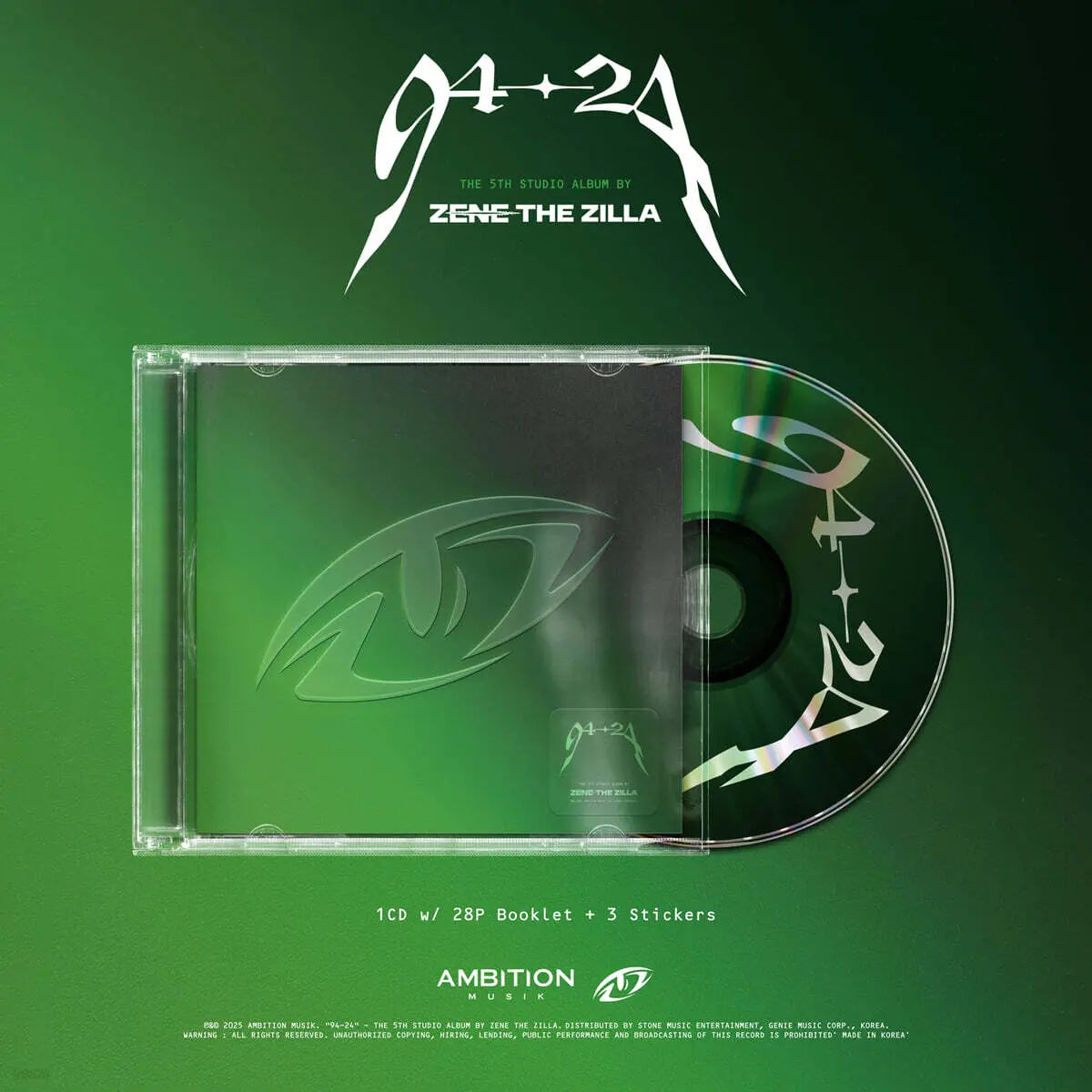 [ZENE THE ZILLA] ZENE THE ZILLA 94-24 / 제네 더 질라 (ZENE THE ZILLA) - 94-24