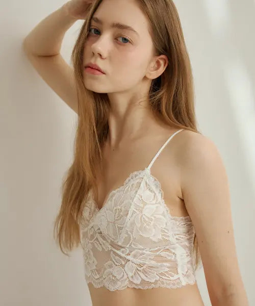 [LESEREIN] Bloom Lace Bra Top / 블룸 레이스 브라탑
