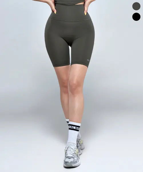 [PHYSICAL GARMENTS] Women's 4.5 Inch Biker Leggings [2 Colors] / P5075 우먼 4.5부 바이커 레깅스 [2COLOR]