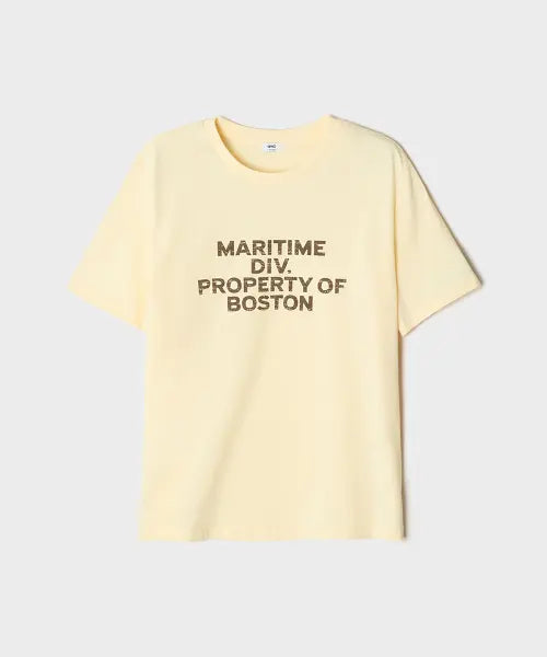 [SPAO] COOL BOSTON Simple Letter Short Sleeve T-Shirt_SPRPG37G72 / [COOL] BOSTON 심플레터 반팔티_SPRPG37G72