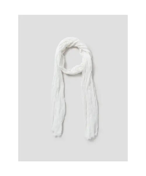 [8SECONDS] Light Long & Lean Scarf White / 라이트 롱 앤 린 스카프  화이트