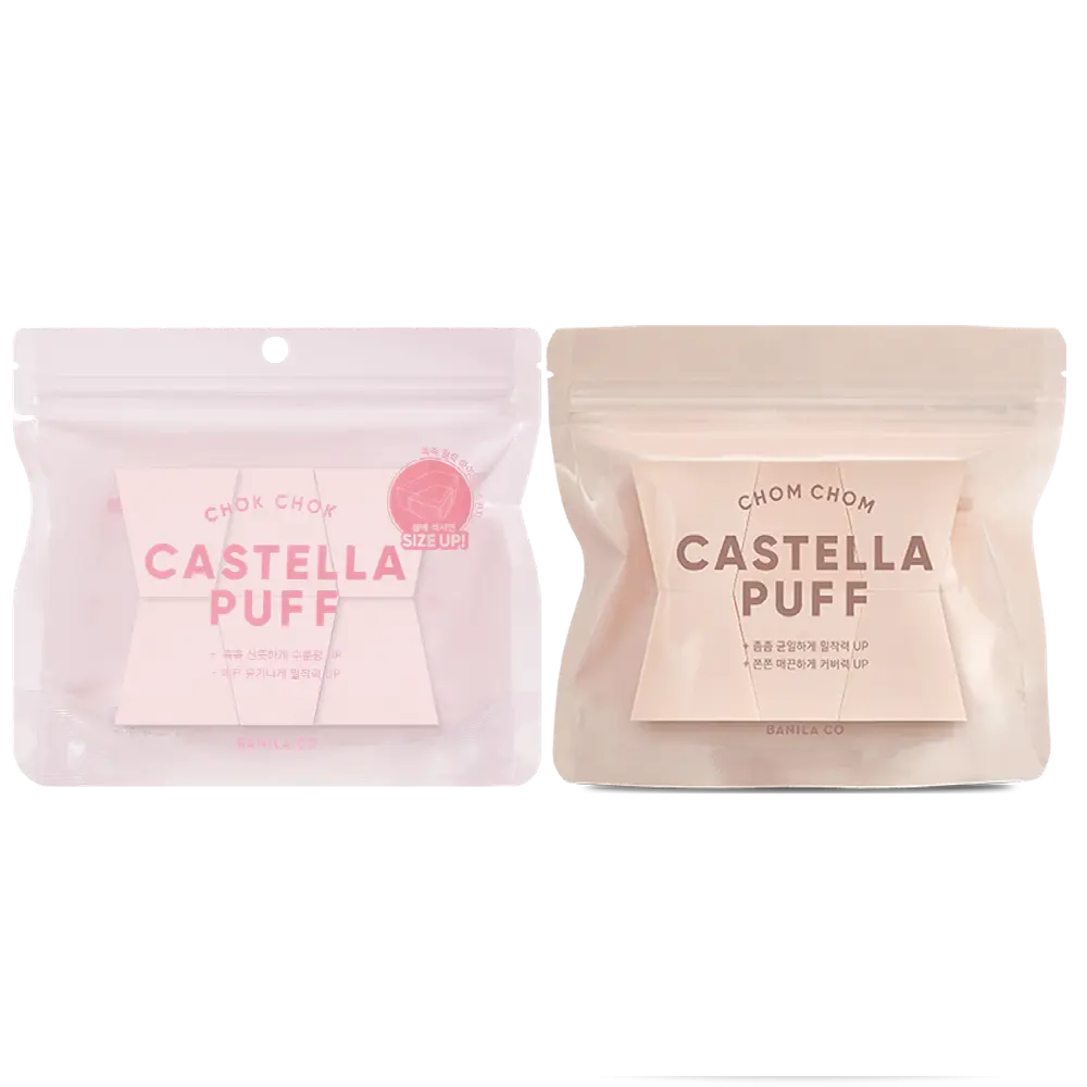 [banilaco] Banila Co. Castella Puff (6 pcs) / [파데찰떡궁합] 바닐라코 촉촉/촘촘 카스텔라 퍼프 6개입 2종 택1