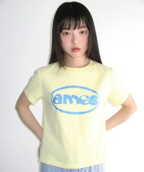[AMES-WORLDWIDE] AMES CIRCLE LOGO SYMBOL TEE YELLOW