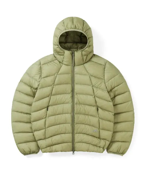 [SUNLOVETOUR] Hooded Fly Light Down Jacket Khaki