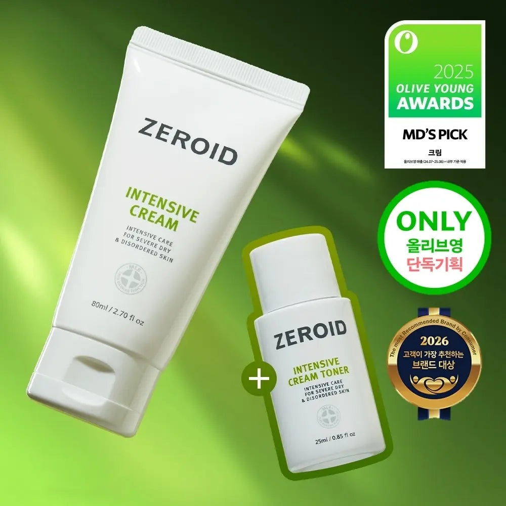 [ZEROID] Zeroid Intensive Cream 80ml Special Set (+ Cream Toner 25ml) / 제로이드 인텐시브 크림 80ml 기획 (+크림 토너 25ml)