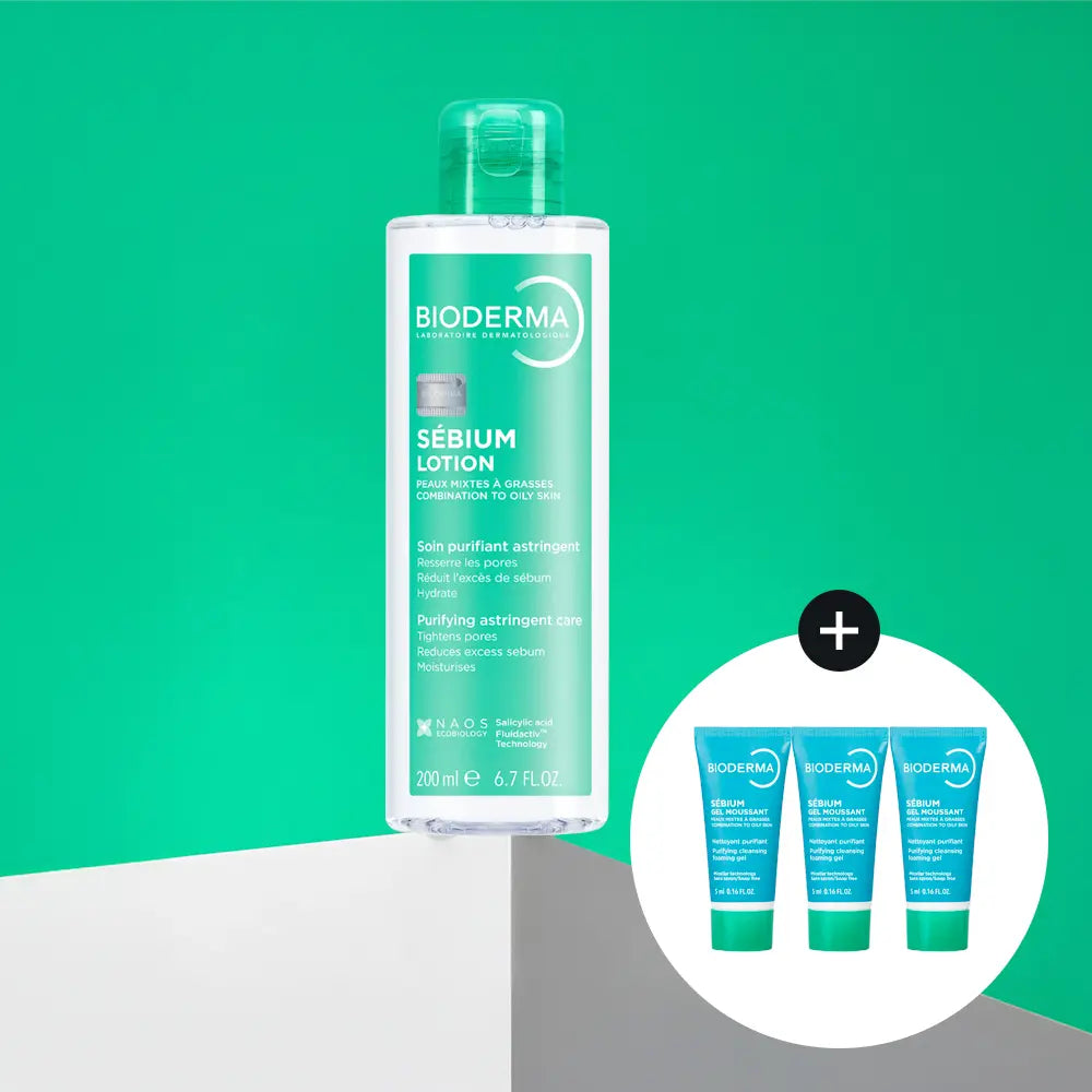 [BIODERMA] Bioderma Sébium Lotion 200ml Set (+ Sébium Gel Moussant 5ml*3) / 바이오더마 세비엄 로션 200ml 기획 (+세비엄 젤무쌍 5ml*3) (2604)