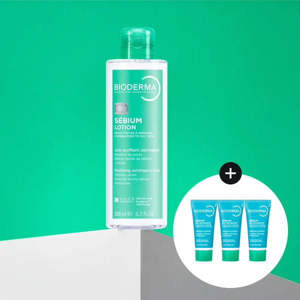 [BIODERMA] Bioderma Sébium Lotion 200ml Set (+ Sébium Gel Moussant 5ml*3) / 바이오더마 세비엄 로션 200ml 기획 (+세비엄 젤무쌍 5ml*3) (2604)