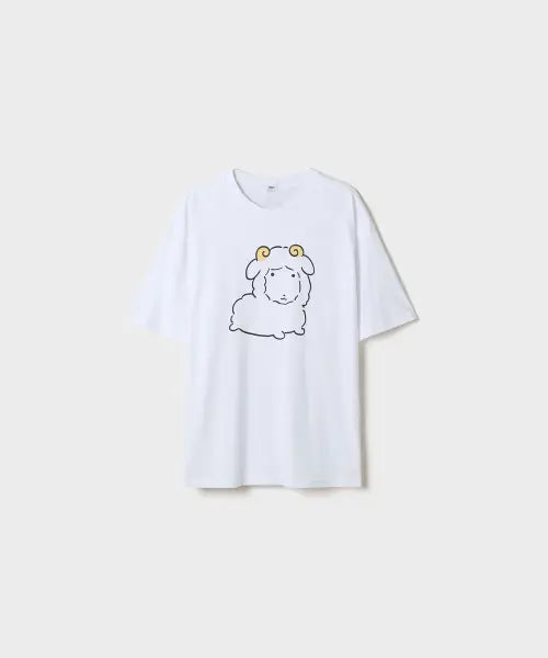 [SPAO] [GANADi] Constellation Short Sleeve T-Shirt (Ivory) / [가나디] 별자리 반팔 티셔츠(Ivory)_SPRLG49U01