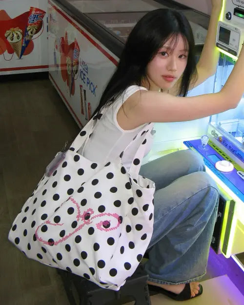 [YEOMIM] Pixel Bag (White Dot) / [×윤비누] pixel bag (white dot)