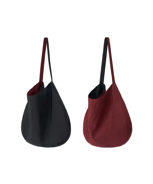 [HAHARCHIVE] Reversible Shoulder Bag (Black/Burgundy) / 리버서블 숄더백 (블랙/ 버건디)