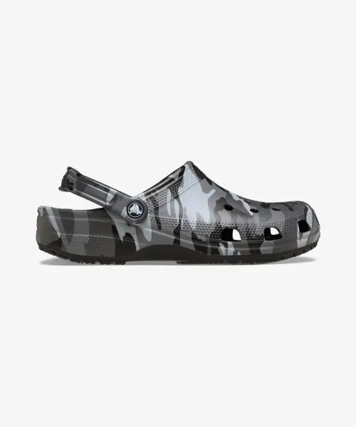 [CROCS] Classic Camouflage Clog Blk/SGy - Black/Slate Grey / 클래식 카무플라주 클로그 - 블랙 / 슬레이트 그레이 / 211936-0DD