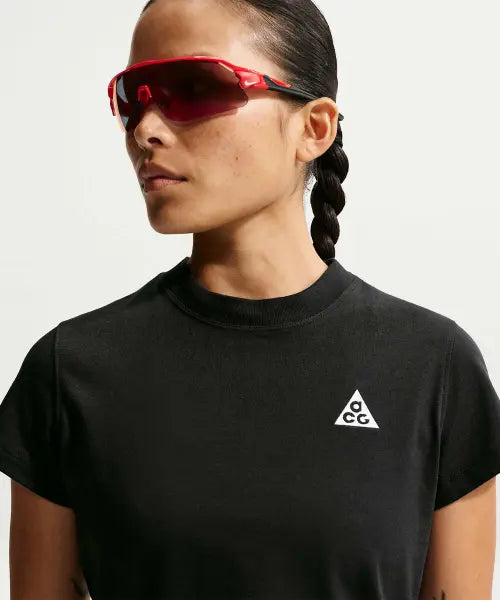 [NIKE] W ACG DF FITTED TRI SS - BLACK/(SUMMIT WHITE) / ACG 드라이 핏 반소매 탑 W - 블랙:서밋 화이트 / II7284-010