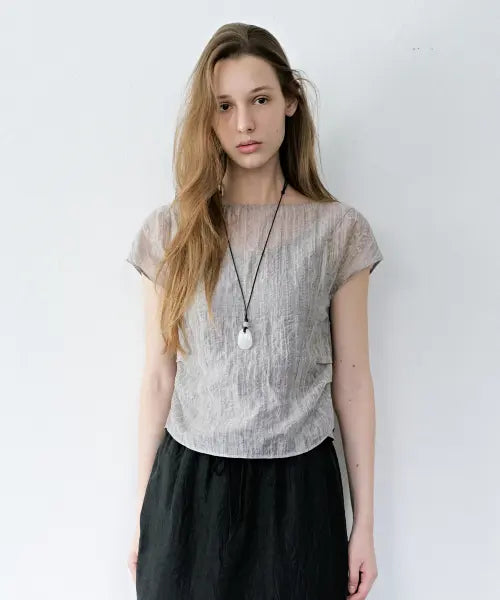 [LEMEME] Rive Boatneck Blouse_2color