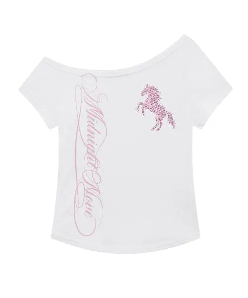 [MIDNIGHT MOVE] cb horse t (white)