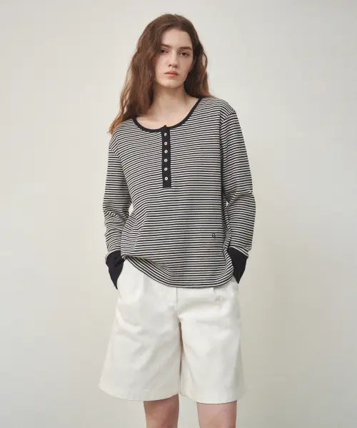 [OSTKAKA] Bermuda Cotton Pants Ivory / 버뮤다 코튼 팬츠 아이보리