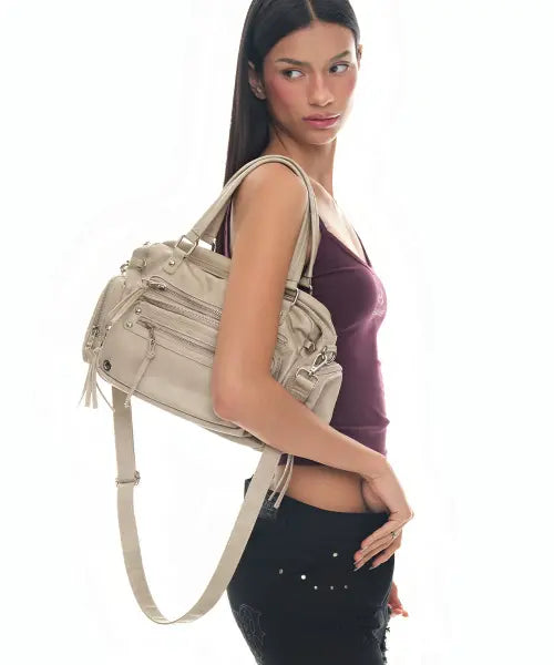 [BLACK PURPLE] Bread Bag_M_Ivory / 브레드 백 _M_베이지 Bread Bag_M_Beige