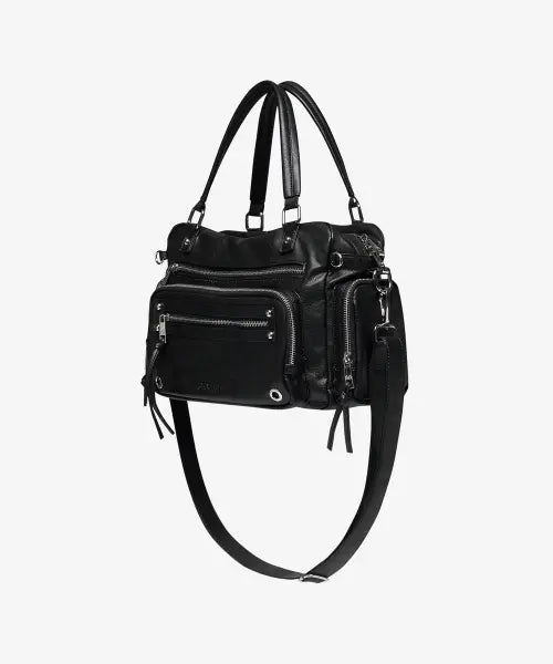 [BLACK PURPLE] Bread Bag_M_Black / 브레드 백 _M_블랙 Bread Bag_M_Black