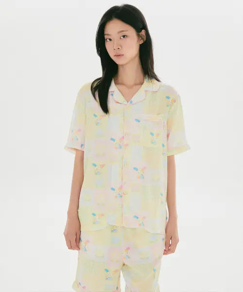 [SPAO] Usahana Short Sleeve Pajama (Mix) / [우사하나] 반팔 파자마(Mix)_SPPPG37U29