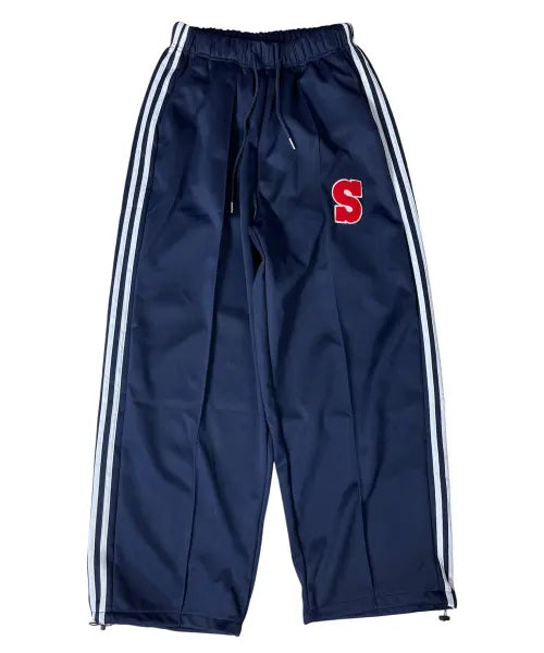 [SK8ER ROCK] Side Stripe Wide Track Pants (Navy) / Side Stripe Wide Track Pants ((Navy))