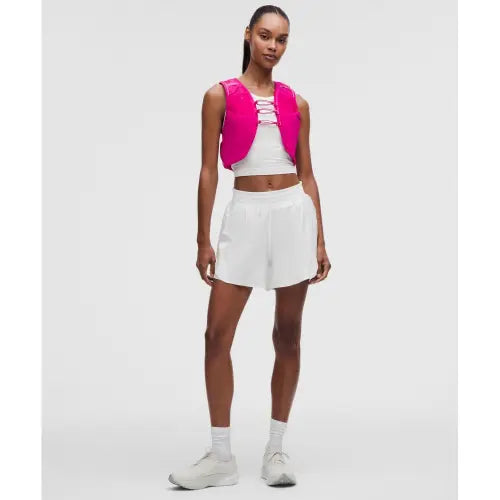 [LULULEMON] Shake It Out High Rise Running Shorts 4inch WHT / 셰이크 잇 아웃 하이라이즈 러닝 쇼츠 4inch  WHT