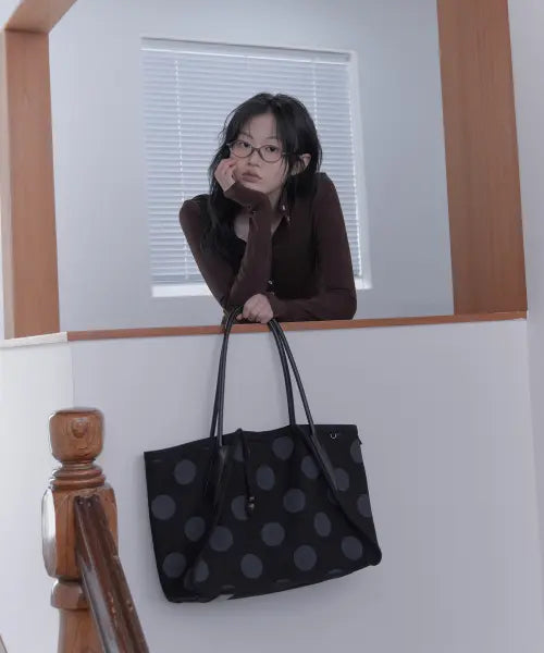 [HAVEAWHALE] sio dot canvas bag (DG)
