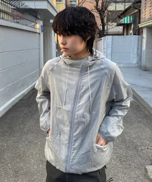 [NODE LABS] DEV:10 LIGHT JACKET_LIGHT GREY / DEV:10 라이트웨이트 윈드브레이커 자켓_라이트 그레이