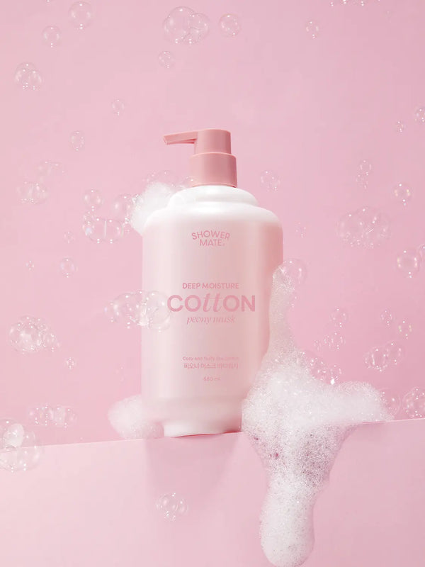 [DAISO] Peony Musk Shower Mate Deep Moisture Cotton Body Wash 680 ml / [피오니머스크]샤워메이트 딥모이스처 코튼 바디워시 680 ml