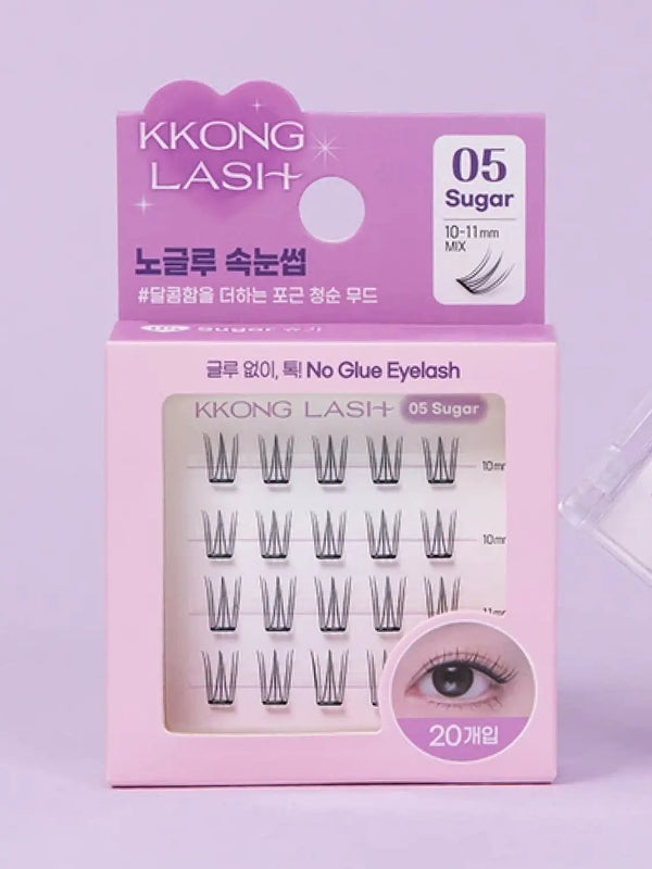 [Cong Lashes] SSUGA No-Glue False Eyelashes / [#5 슈가]꽁래쉬 노글루 속눈썹