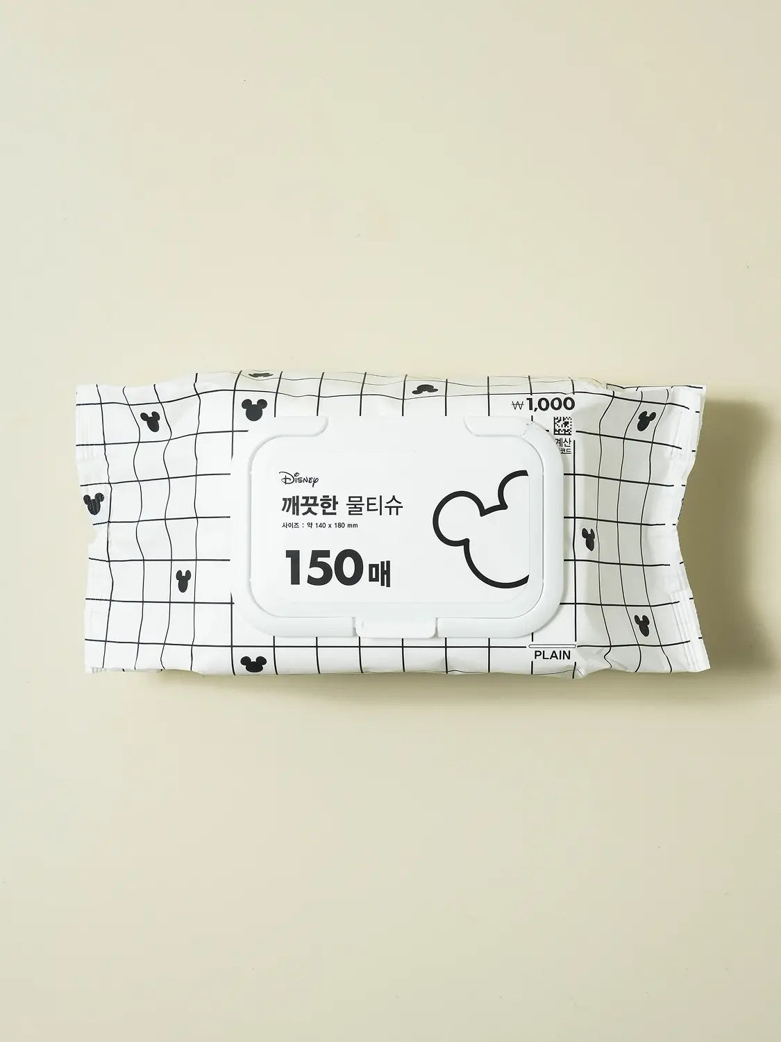 [DAISO] Disney Mickey & Friends Wet Wipes, 150 sheets, Cap Type / 디즈니 미키앤프렌즈 물티슈 150매 캡형