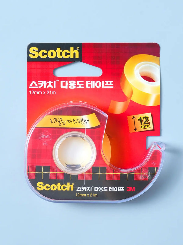 [3M Scotchlite] 3M Scotch Multi-Purpose Tape Dispenser 12mm x 21m / 3M 스카치 다용도 테이프 디스펜서 12mmX21m
