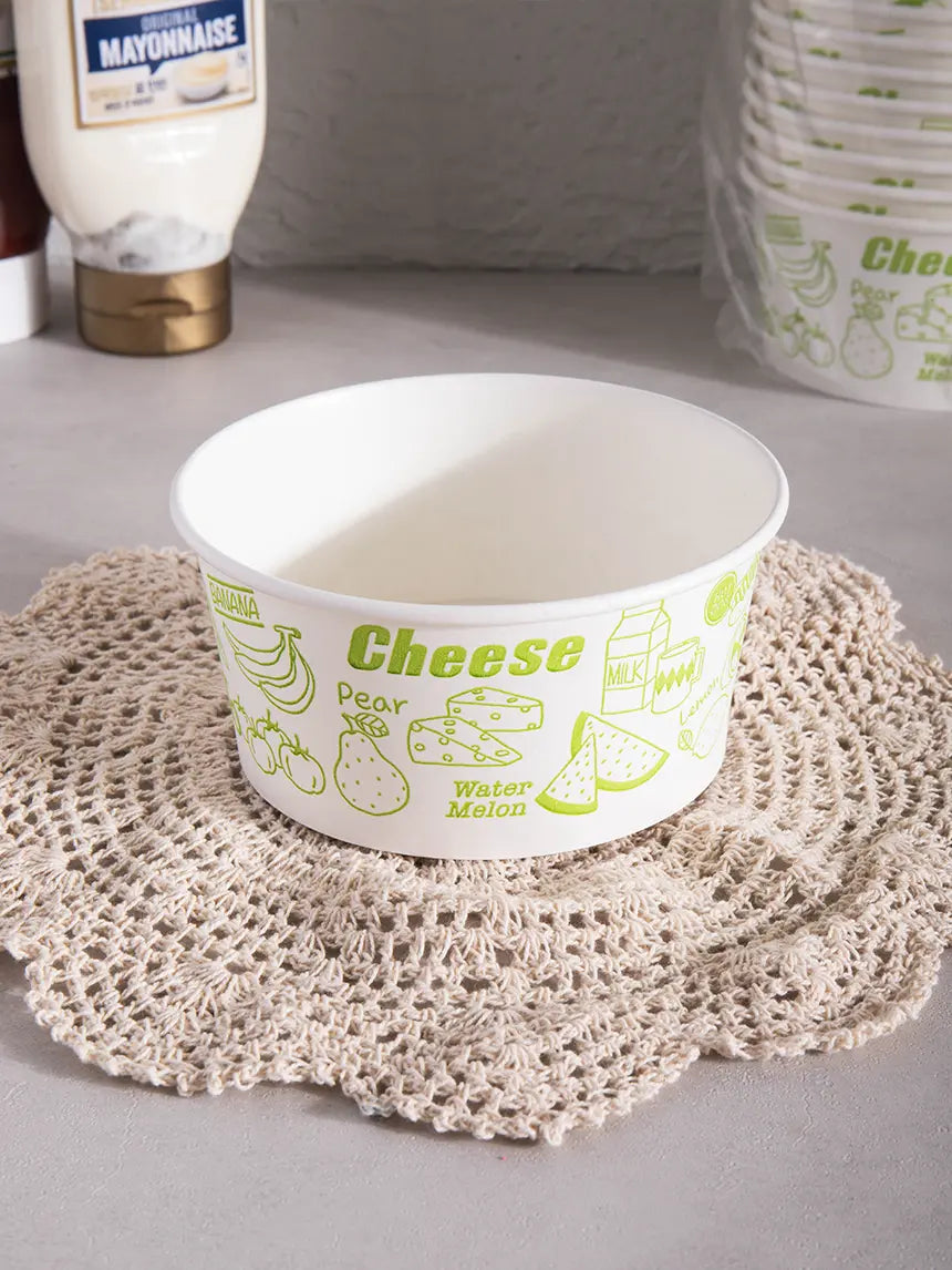 [DAISO] Printed Snack Container 520ml (18 pcs) / 프린팅 분식 용기 520ml 18개입