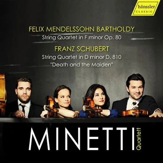 [K-Pop] STRING QUARTETS: Mendelssohn: String Quartet in F minor & Schubert: String Quartet in D minor "Death and the Maiden" - Minetti Quartett / STRING QUARTETS/ MINETTI QUARTETT [멘델스존: 현악사중주 F단조 & 슈베르트: 현악사중주 D단조 <죽음과 소녀> - 미네티 사중주단]