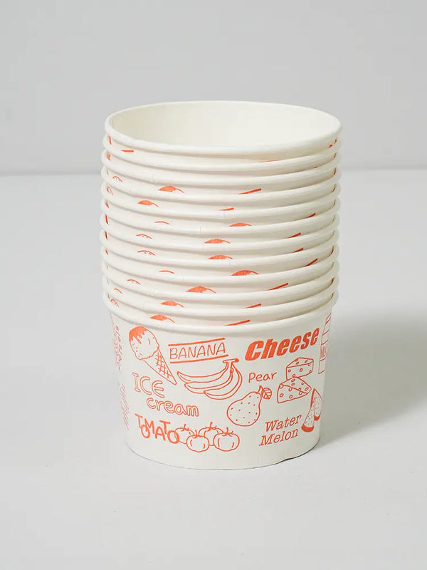 [DAISO] Food Container 680ml (12 pieces) / 분식 용기 680 ml 12개입