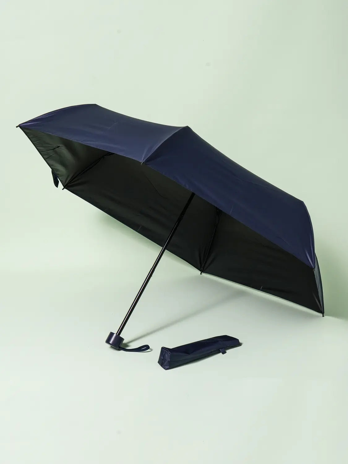 [DAISO] High-Density Blackout 3-Section Manual Umbrella, 50cm, Navy / [UV 최대 99% 차단] 고밀도 암막 3단 수동 우양산 6K 50 cm 네이비