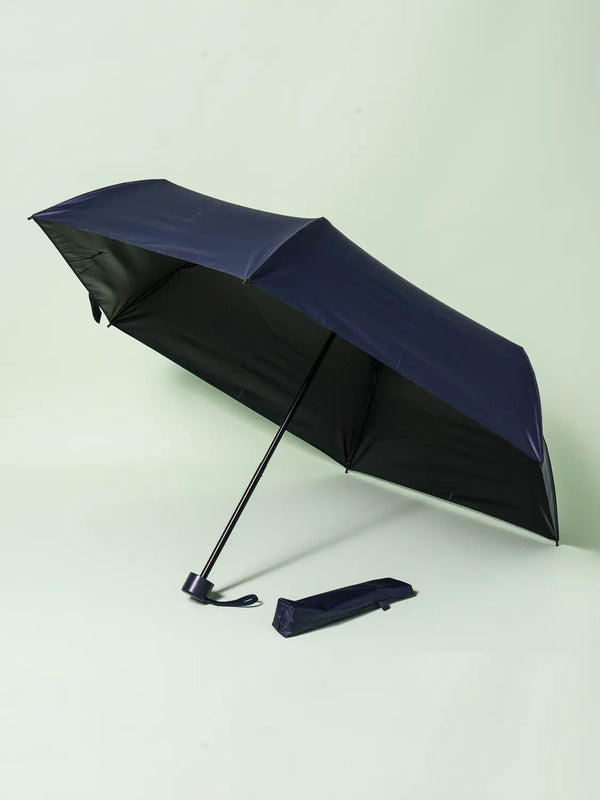 [DAISO] High-Density Blackout 3-Section Manual Umbrella, 50cm, Navy / [UV 최대 99% 차단] 고밀도 암막 3단 수동 우양산 6K 50 cm 네이비
