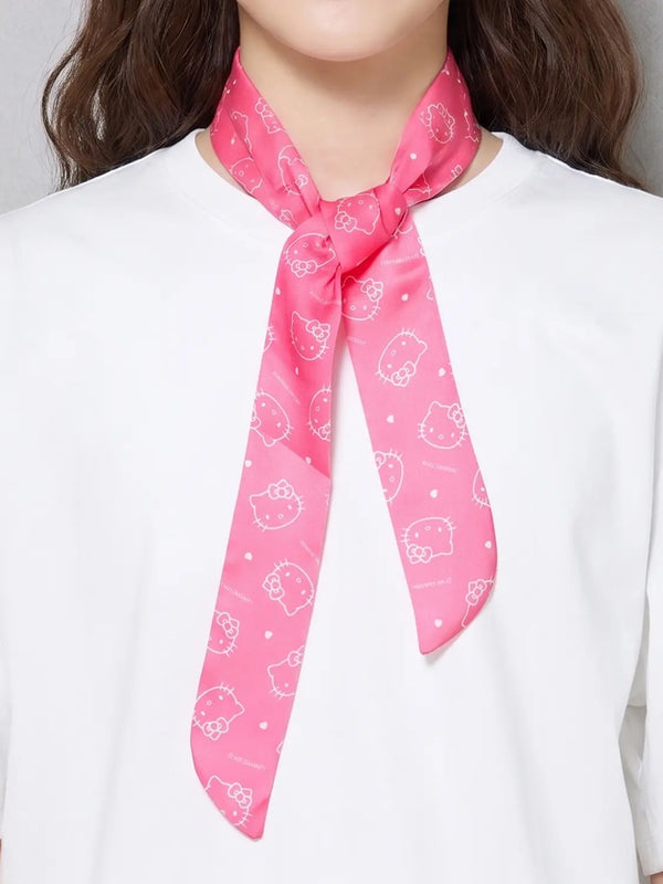 [DAISO] Hello Kitty Cool Scarf - Pink / 헬로키티 쿨 스카프 핑크