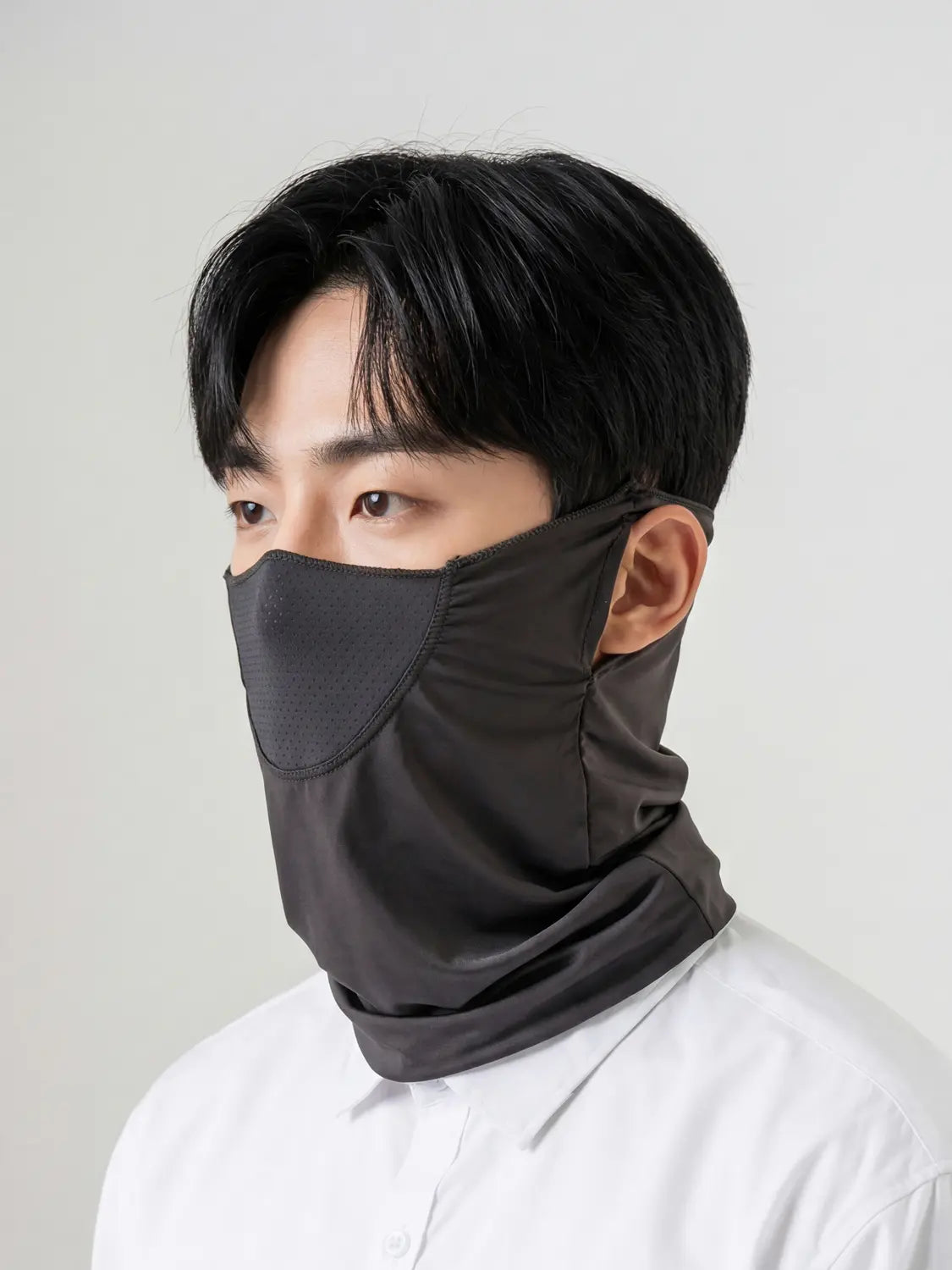 [DAISO] Cool Scarf with Mesh Detail, Grey (Up to 99% UV Protection) / [UV 최대 99% 차단] 메시 포인트 쿨 스카프 그레이