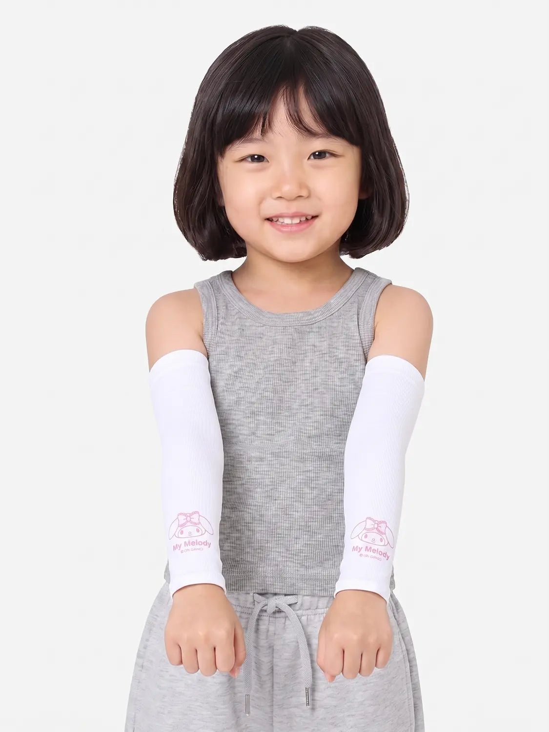 [DAISO] My Melody Kids' Cooling Arm Covers - Blocks Up to 99% UV Rays / [UV 최대 99% 차단] 마이멜로디 쿨 토시 아동용