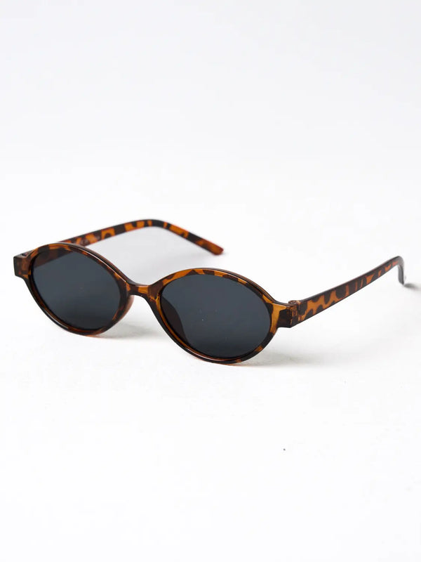 [DAISO] Mini Oval Sunglasses Leopard / [UV 최대 99% 차단] 미니 오벌 선글라스 레오파드
