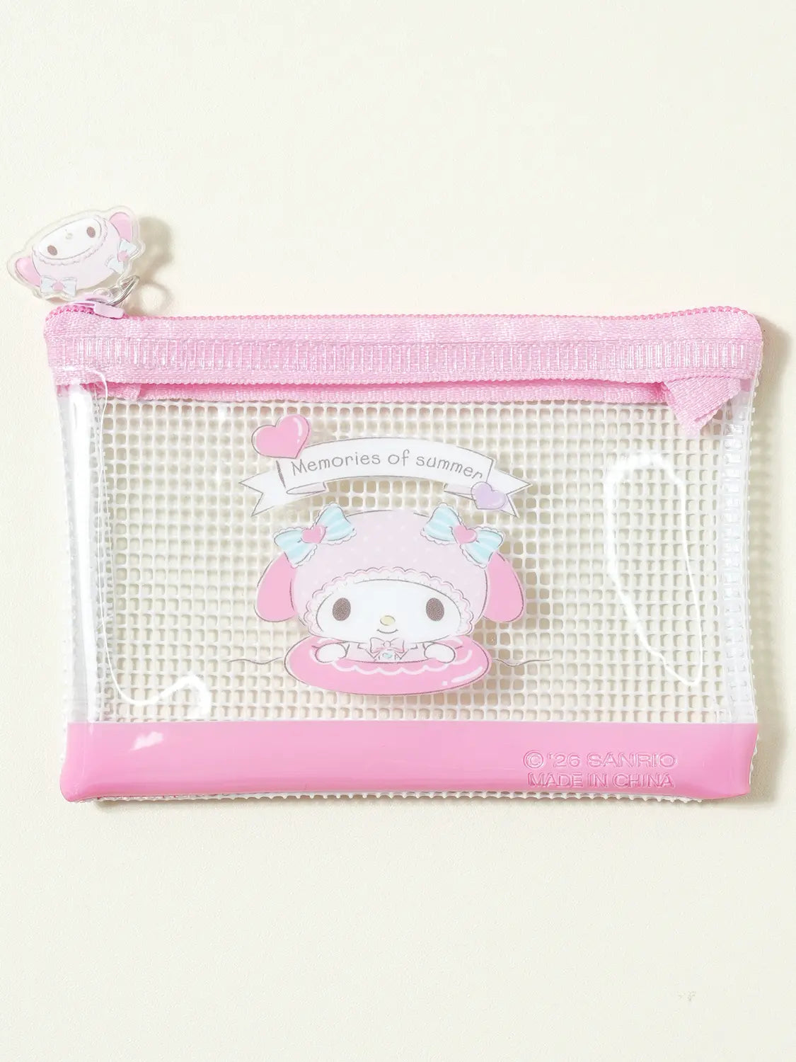 [DAISO] My Melody Flat Pouch Small Summer / 마이멜로디 납작 파우치 소형 썸머